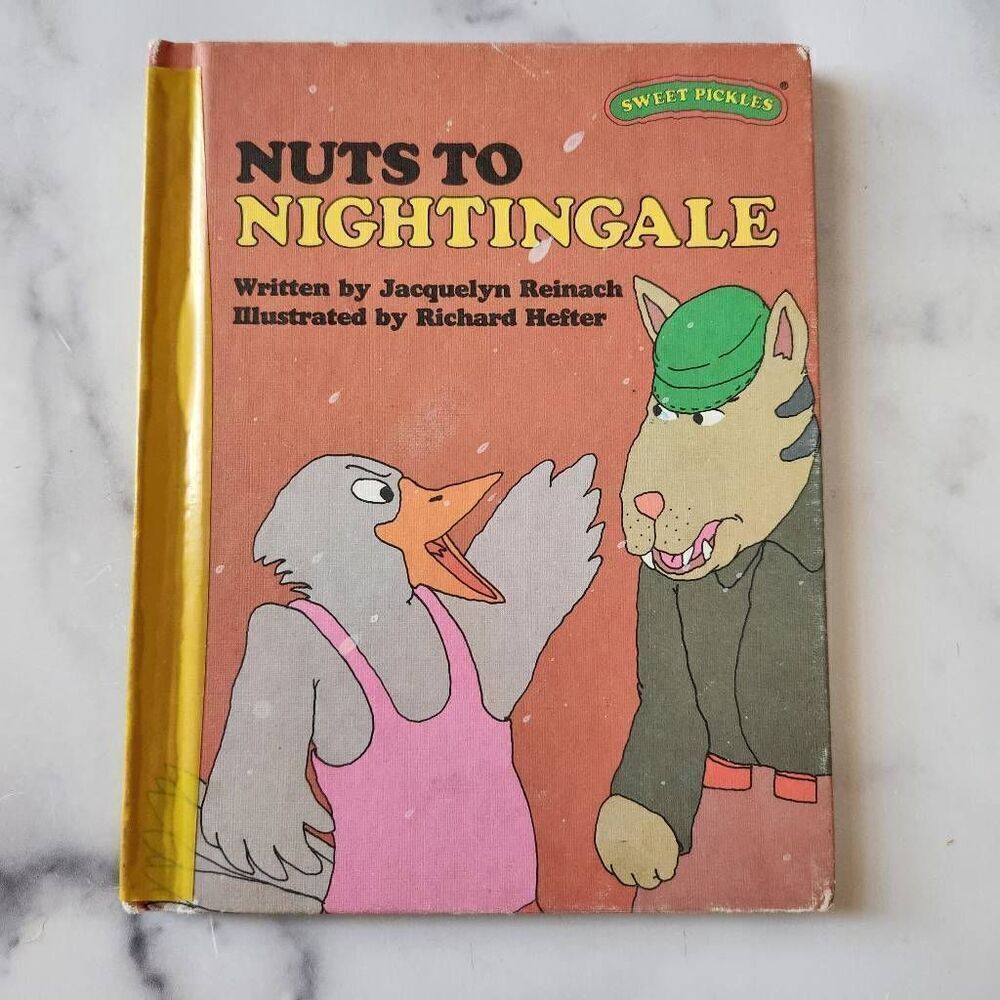 Sweet pickles Nuts to Nightingale  vintage '70s children's hardback book kids fi